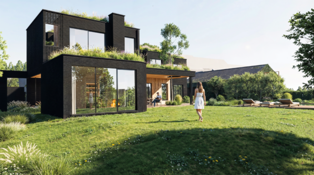 A081 : La Hulpe – 2025 – Construction – Villa – façade jardin