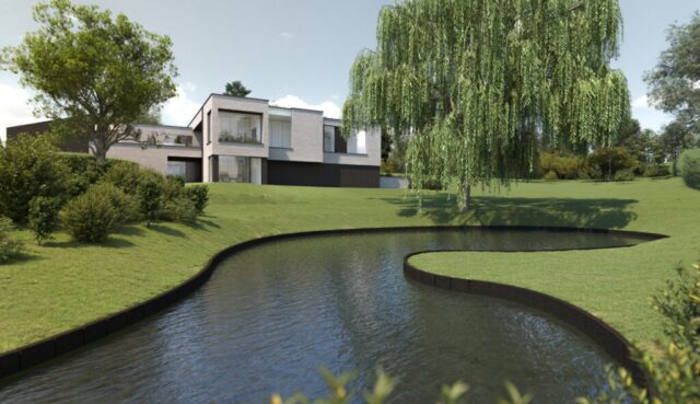 dT085 : Lasne/La Hulpe – 2022 – Construction – Villa - 3D jardin