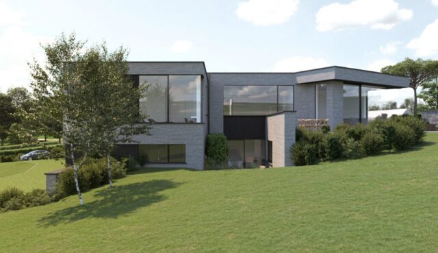 dT085 : Lasne/La Hulpe – 2022 – Construction – Villa - 3D jardin