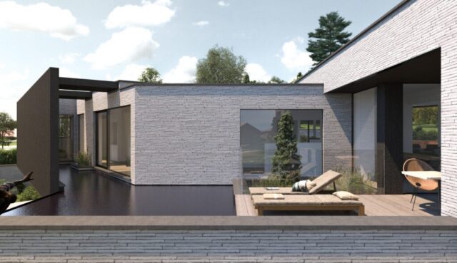 dT085 : Lasne/La Hulpe – 2022 – Construction – Villa - 3D façade